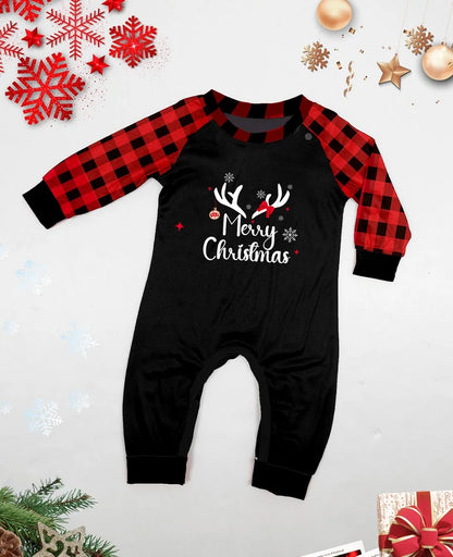 Xmas Family Matching Pajamas Set New Arrivals 2025 Deer Merry Christmas Print Adult Kids Pjs Top Pants Baby Jumpsuit Dog Clothes