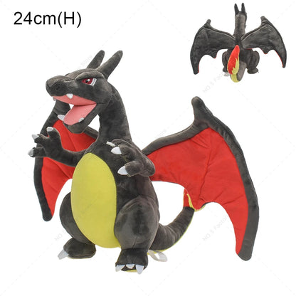 Mega Charizard X Y Plush Toys Charizard Evolution Doll Soft Stuffed Toys Animals Peluche Halloween Gifts for Children 8-10 Inch