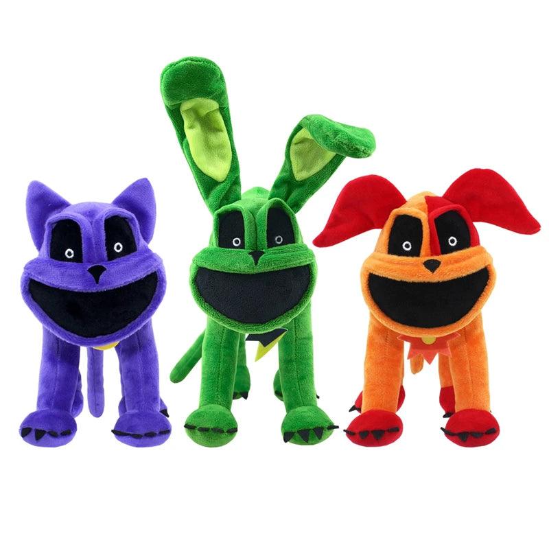 Smiling Houses Plush Toy for Children, Sleepy Cat, Poppy, Scary, New Product, Hot Selling, Birthday Gift