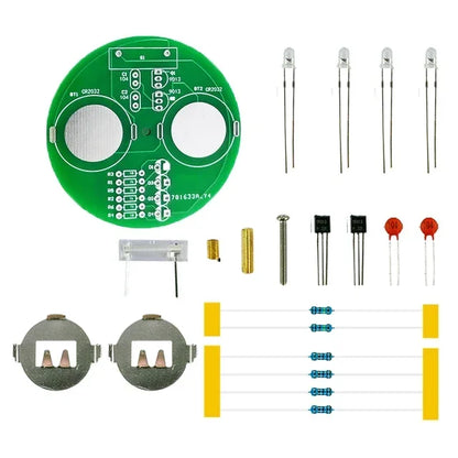 1-10pcs Diy Electronic Kit LED Gyro DIY Welding Rotating Lantern Inline Components Electronic Sodering Project(without Battery)