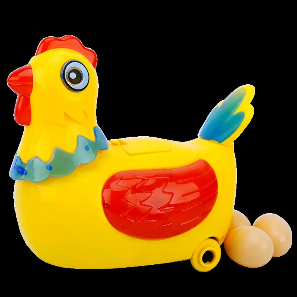 Novelty Chicken Laying Eggs Toy Music Animal The Magic Chicken with 3 Eggs Realistic Sound Singing Laying Eggs Puzzle Toys