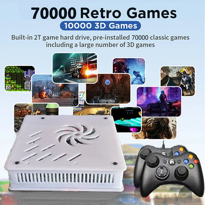 2024 Upgrade Experience with X8 Retro Game Console 500GB Storage 70000+Games 60 Emulators For Wii PS2 DC PSP GameCube XBOX