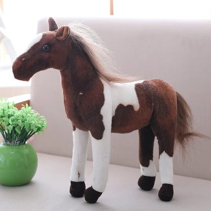 Cute Creative Cartoon Simulation Horse Plush Toy Doll Home Decoration Ornaments Children Kawaii Toy Boyfriend Birthday Gift