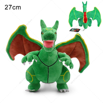 Mega Charizard X Y Plush Toys Charizard Evolution Doll Soft Stuffed Toys Animals Peluche Halloween Gifts for Children 8-10 Inch