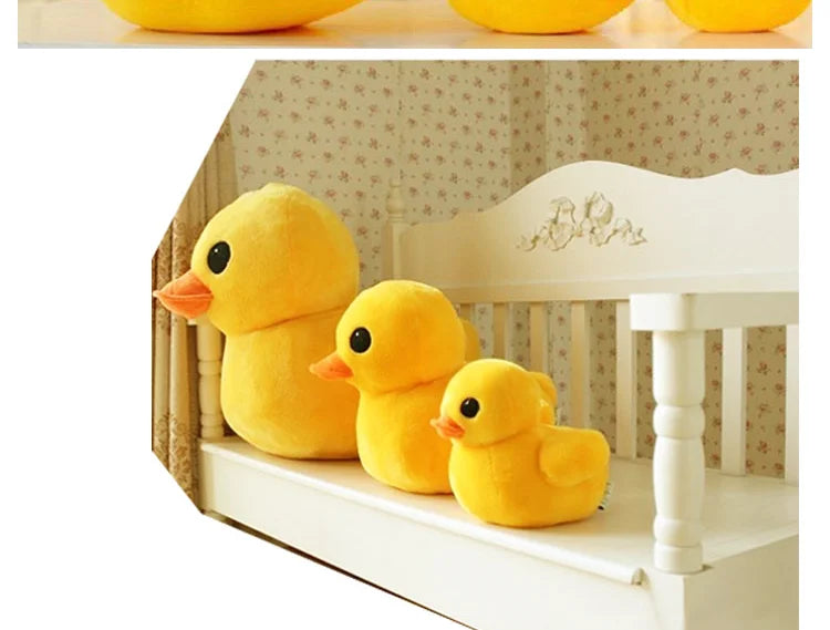 20cmKawaii Big Yellow Duck Mini Plush Dolls Toy Cute Soft Cartoon Stuffed Animal Toys Birthday Gifts for Children Kids Baby Girl