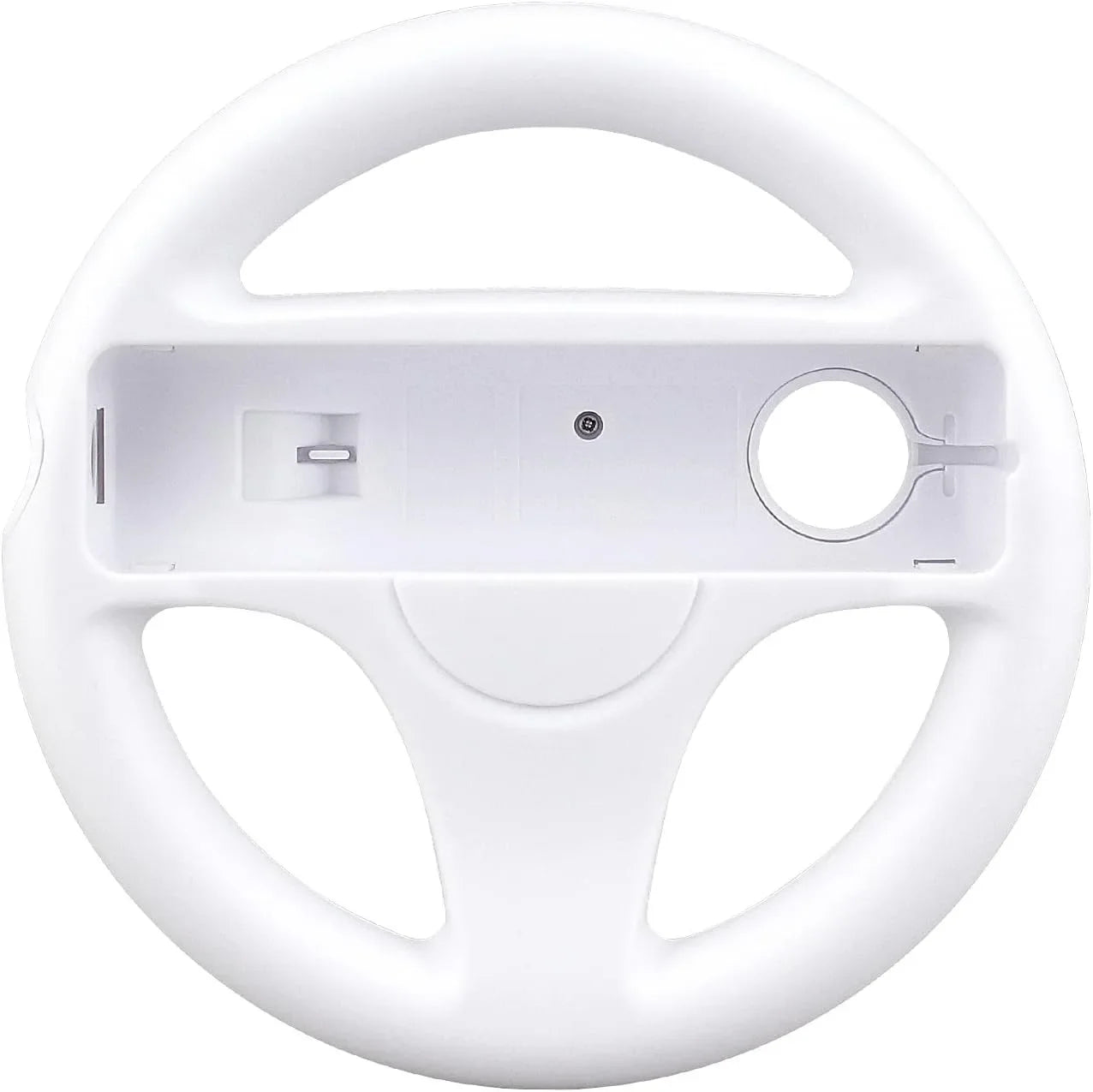 2Pcs Steering Wheel for Nintendo Wii Remote Game White Racing Wheel Game Controller wheel White Compatible with Mario Kart