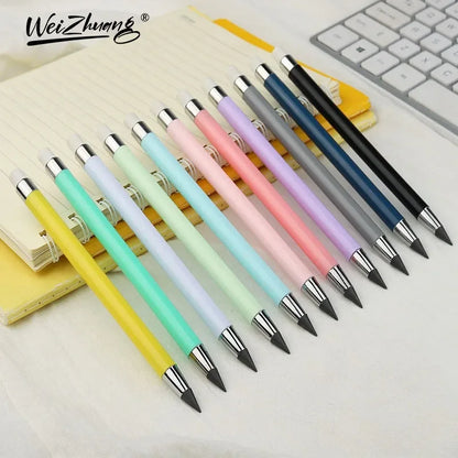 1/6/12 Pcs Eternal Pencil No Ink Infinity Pencils For Kids Art Sketch Drawing Writing Pen Tools Gift School Supplies Stationery