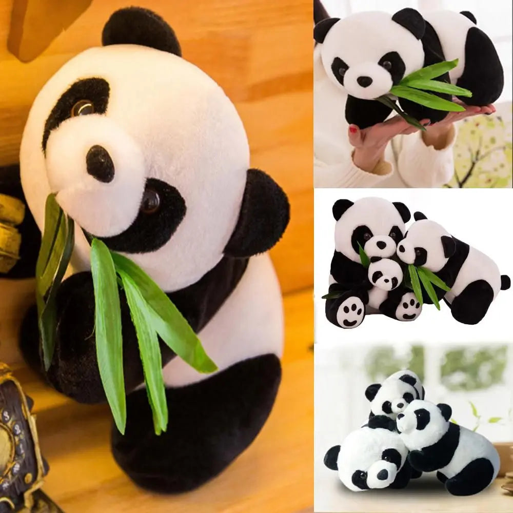 9~40cm Super Cute Stuffed Kid Animal Soft Plush Panda Present Kneeling Sitting Panda Doll Toy Birthday Christmas Baby Gifts