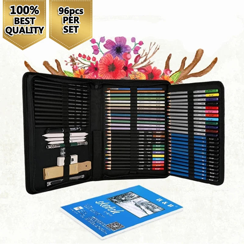 Professional Sketch Pencil Set Drawing Kit Colored Pencil Set for Sketching Stationery Set