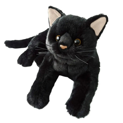 Aline Black Cat Plush Toy Stuffed Animal Black Kitten Doll Pillow Boys Girls Soft Toys Children Birthday Gifts Popular Toys 2023