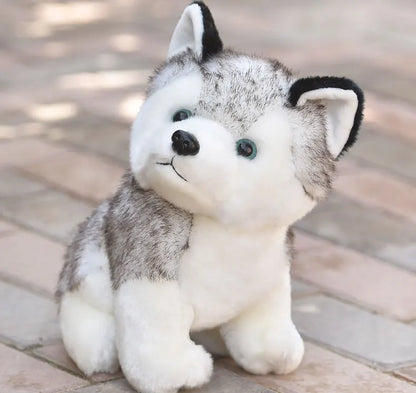 20cm Lifelike Cute Husky Dog Plush Toys Soft Stuffed Animal Kawaii  Children Toys Birthday Gift for Girl Cartoon Fluffy Dog Toy