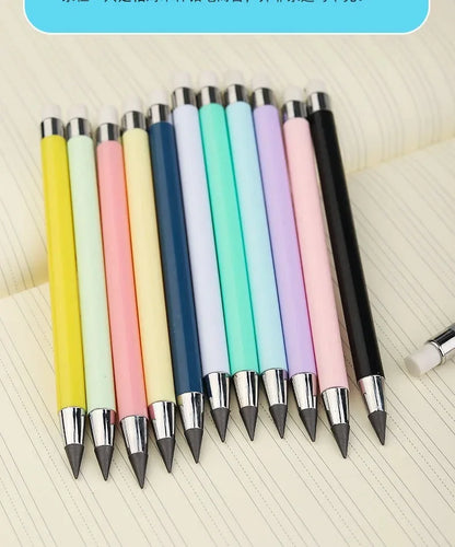 1/6/12 Pcs Eternal Pencil No Ink Infinity Pencils For Kids Art Sketch Drawing Writing Pen Tools Gift School Supplies Stationery