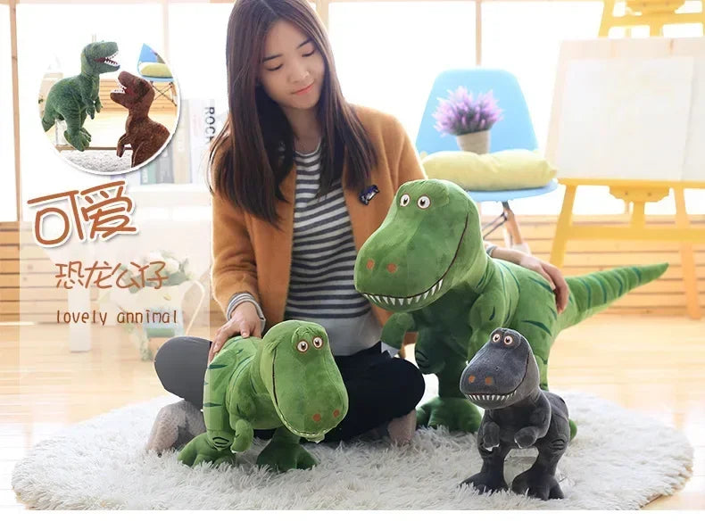 1pc 40-100cm New Dinosaur Plush Toys Soft Cartoon Tyrannosaurus Cute Stuffed Dolls for Birthday Gift Kawaii Peluche