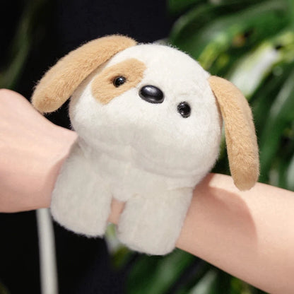 Cuddly Animal Slap Snap Wrap Wristband Bracelet Foxes Koalas Dog Cats Plush Hand Ring Wristband Kids Toys Creative Funny Gift