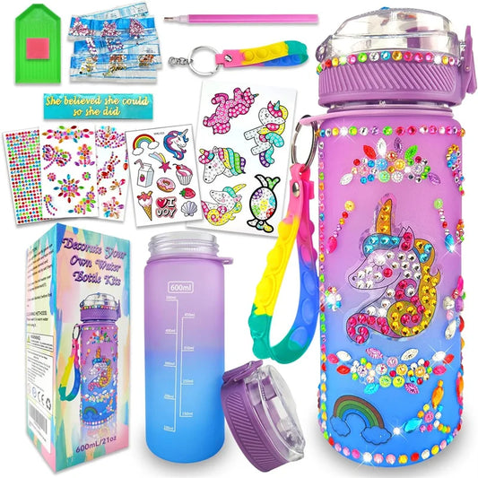 Decorate Your Own Water Bottle Kits for Girls DIY Mermaid Birthday Decorations Arts and Crafts  Toys Christmas Gift