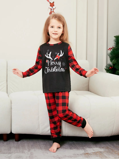 Xmas Family Matching Pajamas Set New Arrivals 2025 Deer Merry Christmas Print Adult Kids Pjs Top Pants Baby Jumpsuit Dog Clothes