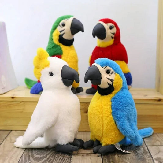 Simulation Macaw King Kong Parrot Plush Doll   Machine  Bird  Toy Gifts