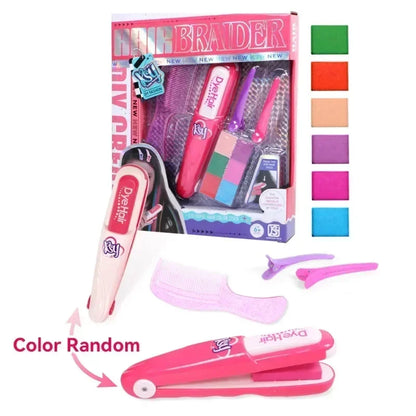 DIY Color Hair Stick Set Girl Toy Washable Hair Chalk Set Toy Temporary Bright Hair Dyeing Chalk Comb Set Children's Toy