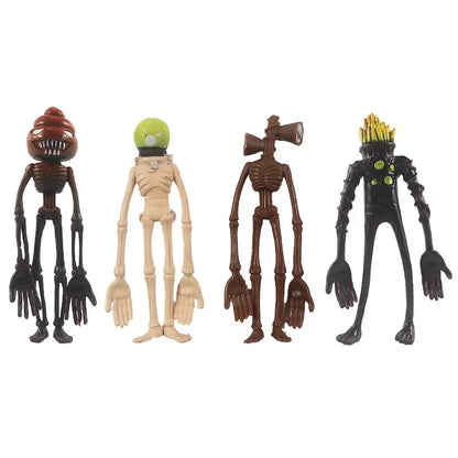 2023new 8Pcs/set Siren Head Action Figure Toys Cartoon Sirenhead Horror Model Doll Figurines Children Gifts