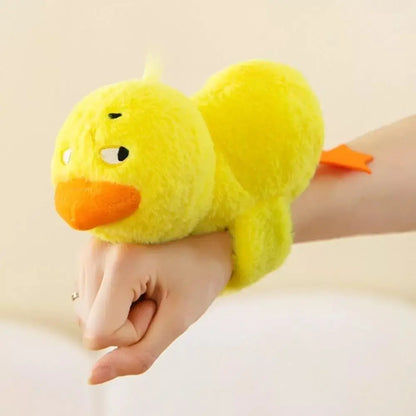 New Capybara Plush Doll Slap Bracelet Monkey Interactive Toy Plush Wrist Band Home Decor Gift Animal Slap Bracelets