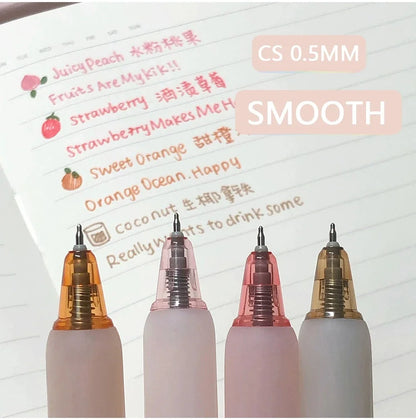 Creative 3D Fruit Scent Colored Gel Pens 0.5mm Smooth Writing School Student Art Drawing Pen for Diary Scrapbooking Stationery