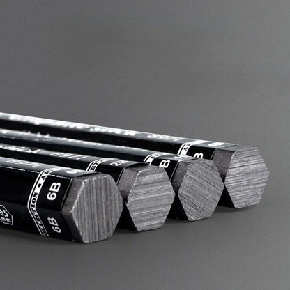 HB/2B/4B/6B Woodless Hexagonal Graphite Stick Pencil Bold Black Charcoal Art Student Sketch Painting Graphite Pen Art Supplies